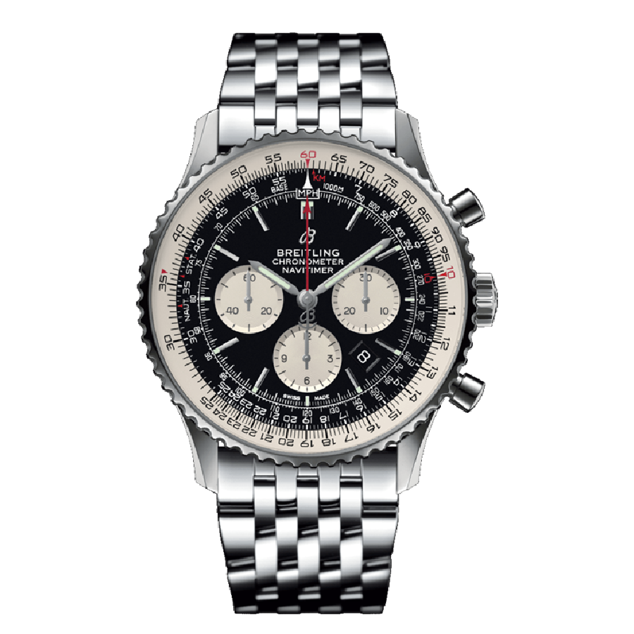 Breitling-Navitimer-B01-Black-Replica-1 Breitling Navitimer B01 Chronograph AB0121211B1A1 Black Dial - Image 1