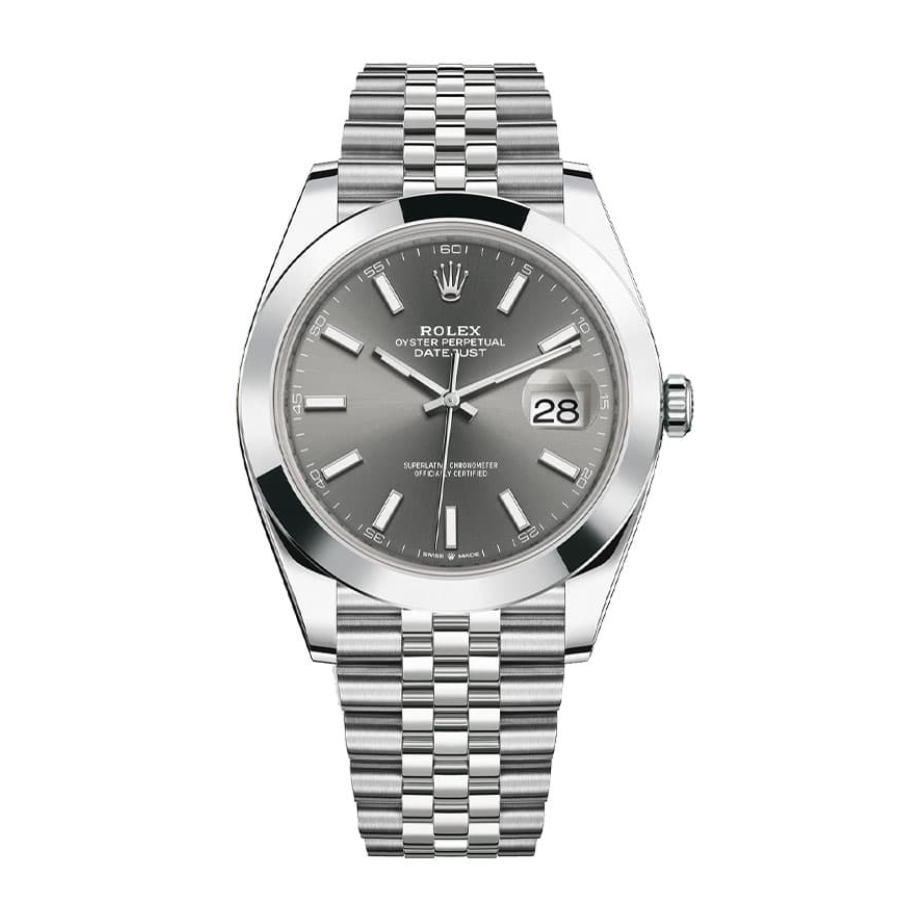 Rolex-Datejust-126300-Stainless-Steel-Grey-Dial-Replica Rolex Datejust 126300 Grey Dial - Image 1