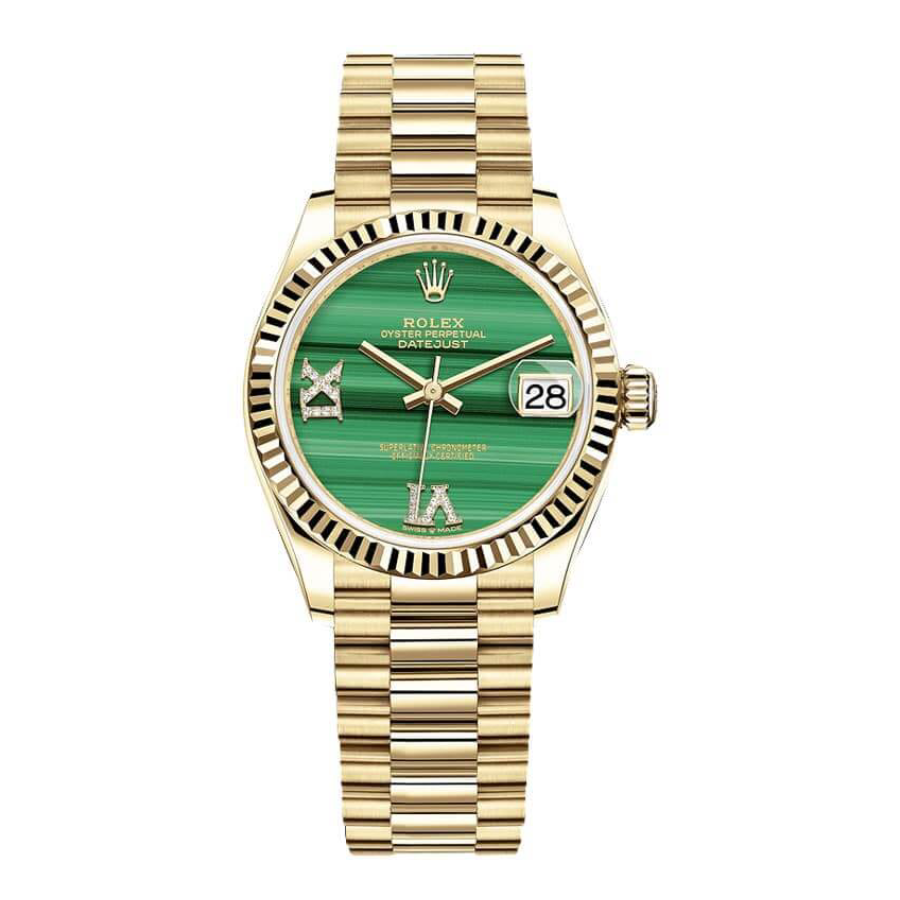 Rolex-Datejust-Gold-Green-Dial-Replica Rolex Datejust 126333 Gold Green Dial - Image 1