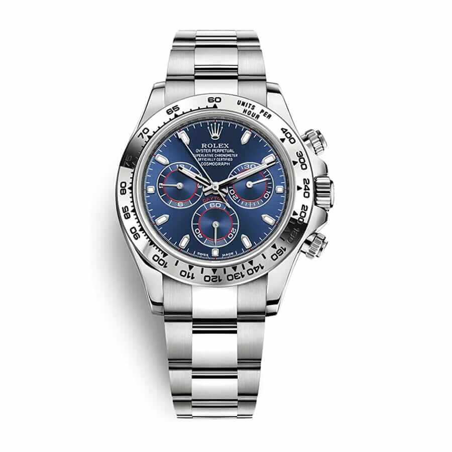 daytona-white-gold-blue-dial-replica Rolex Daytona Cosmograph 116509 White Gold Blue Dial - Image 1