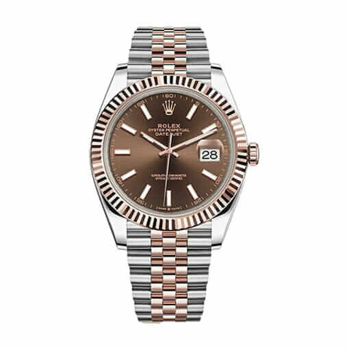 j_14583712_1643358939894_bg_processed-1 Rolex Datejust 126331 Everose Gold Chocolate Dial - Image 1
