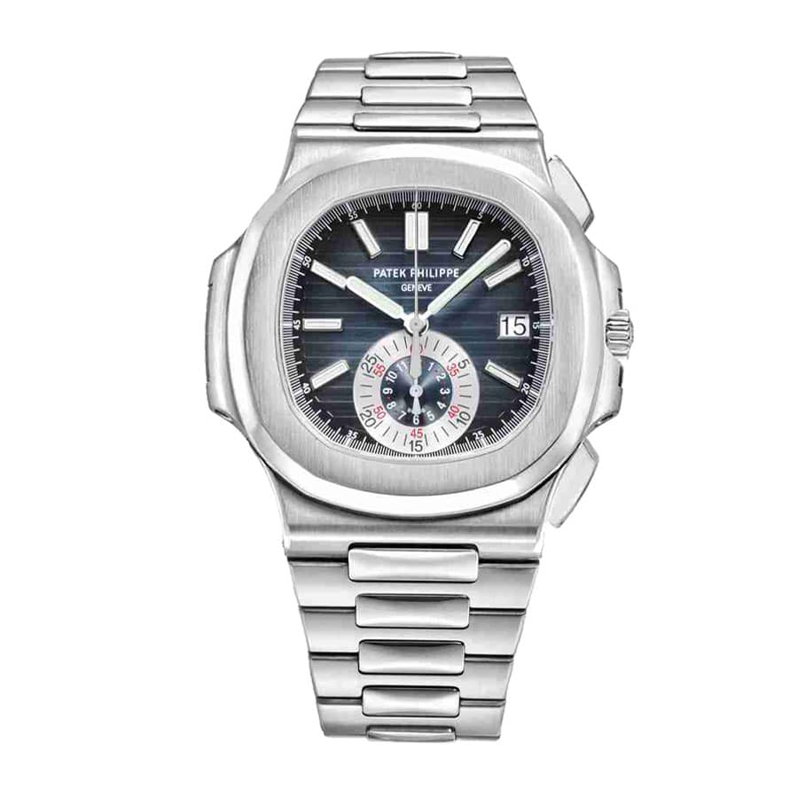 patek-philippe-nautilus-stahl-automatik-chronograph-armband-stahl-40mm-5980-1a-001-replica-1 Patek Philippe Nautilus Chronograph 5980/1A-001 Blue Dial - Image 1