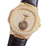 Patek Philippe Nautilus 5711 Tourbillon Jumbo Yellow Gold Dial - Image 2