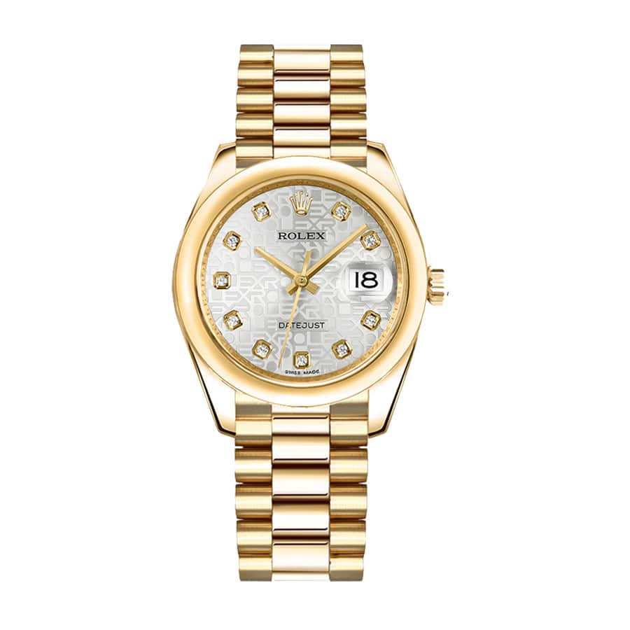 rolex-datejust-31mm-278273-yellow-gold-steel-automatic-grey-with-diamond-dial Rolex Datejust 126334 Slate Diamond Dial - Image 1
