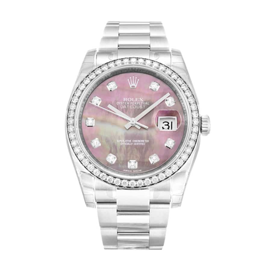 rolex-datejust-diamond-bezel-replica-1 Rolex Datejust 116244 Diamond Bezel Pink Dial - Image 1