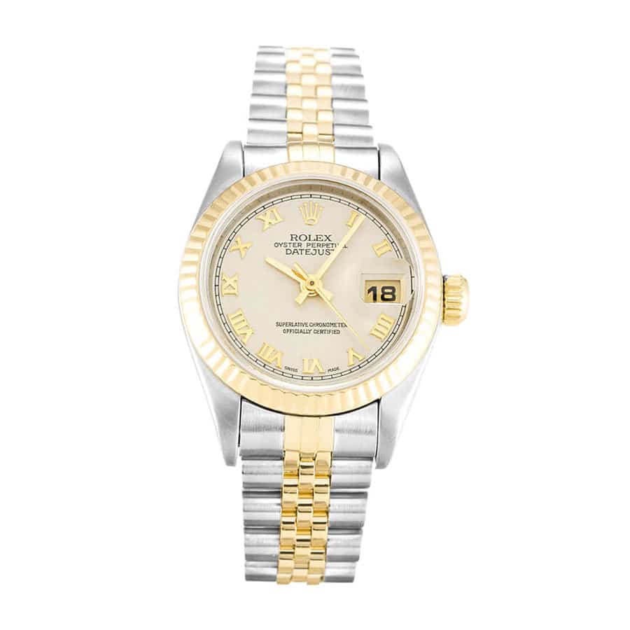 rolex-datejust-ivory-roman-numeral Rolex Datejust 69173 Jubilee - Image 1