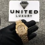 Rolex Datejust 41 116624 Yellow Gold Full Iced Out Jubilee - Image 2