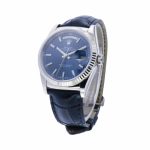 Rolex Day-Date 118139-0004 Blue Dial Leather Band - Image 2