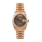 Rolex Day-Date 218235-0035 Wave Rose Gold